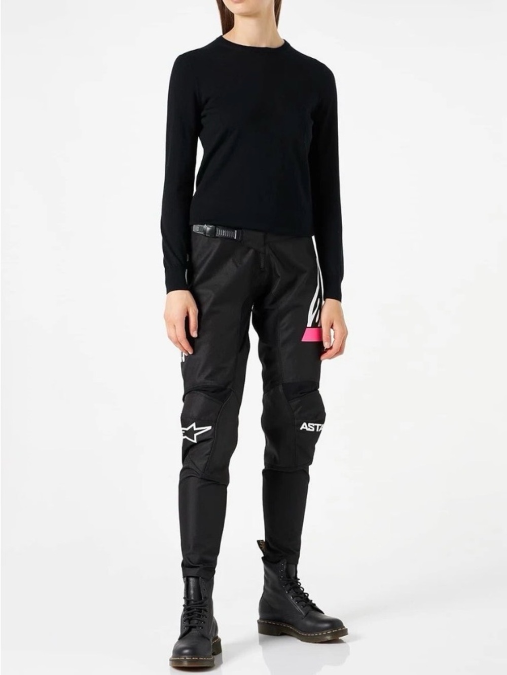 Alpinestars Stella Fluid Chaser Pant Black/Pink Fluo 32 NWT Women’s 32 L EUR 48 - Picture 9 of 9